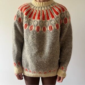 Vintage handmade fair isle sweater